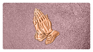 DSC700 516 CP SH OR Copper Praying Hands Shimmer Orchid Background